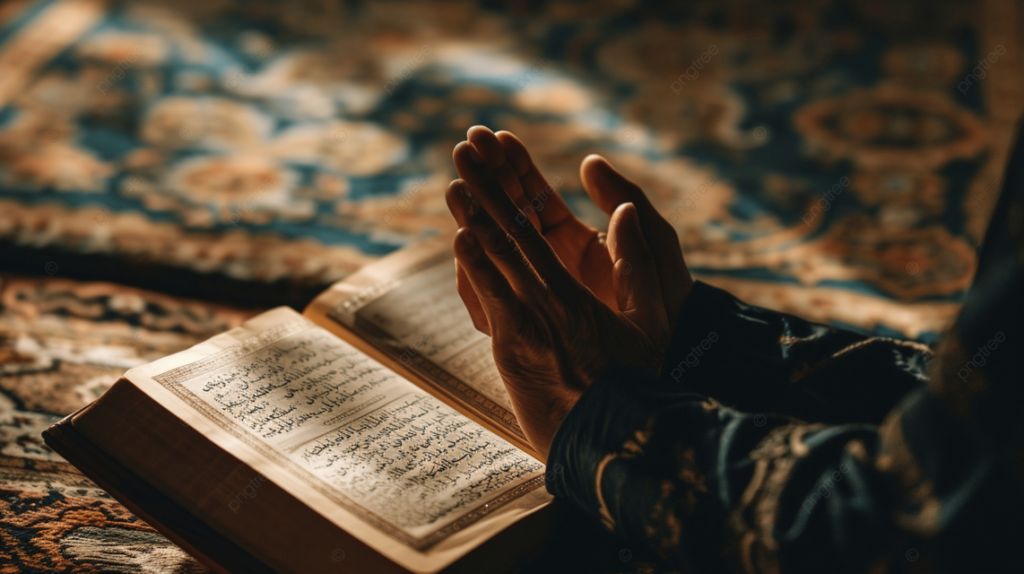 pngtree-closeup-of-male-muslim-hand-praying-to-the-god-with-quran-image_15595655